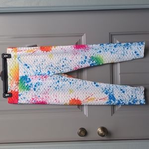 Elite Collection Paint Splatter Honeycomb Leggings